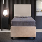 Cabeceira Cama Box Solteiro Com Tachas 100 Cm Vicenza L02 Lin