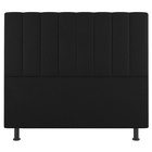 Cabeceira Cama Box Solteiro Cora 90cm Sintético Preto - Desk