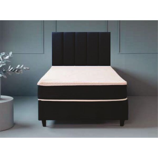 Cabeceira Cama Box Solteiro Courissimo Azul Kit Com 5 Placas