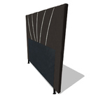 Cabeceira Cama Box Solteiro Dallas 90cm Suede Marrom - Desk D