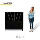 Cabeceira Cama Box Solteiro Dallas 90cm Suede Preto - Desk De