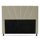 Cabeceira Cama Box Solteiro Dallas 90cm Veludo Bege - Desk De