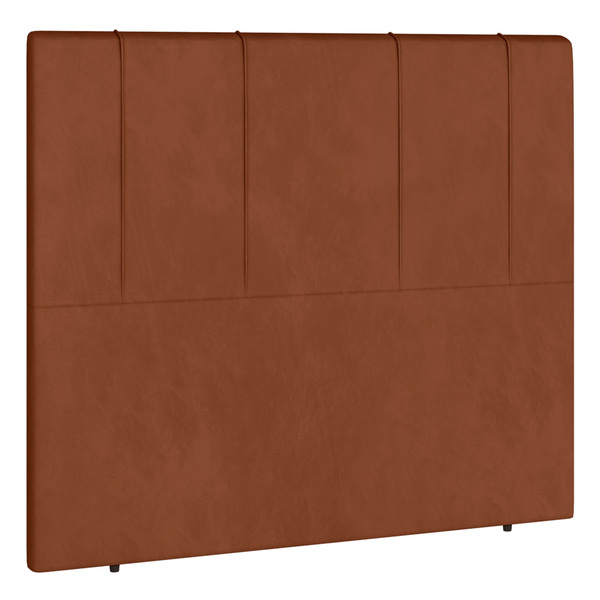 Cabeceira Cama Box Solteiro Doha 90cm Veludo Laranja - Desk D