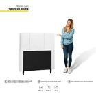 Cabeceira Cama Box Solteiro Donna 90cm Corano Branco - Desk D