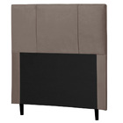 Cabeceira Cama Box Solteiro Donna 90cm Suede Marrom - Desk De