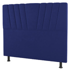 Cabeceira Cama Box Solteiro Dublin 100cm Suede Azul - Desk De