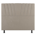 Cabeceira Cama Box Solteiro Dublin 100cm Suede Bege - Desk De