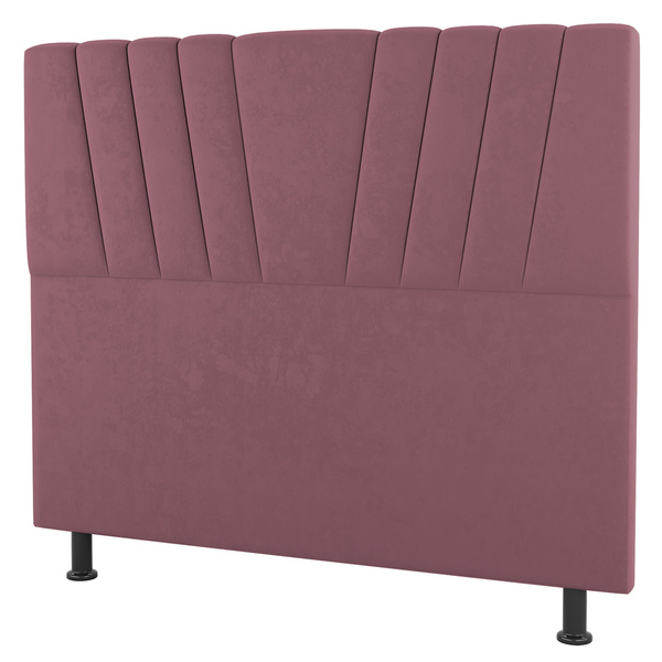 Cabeceira Cama Box Solteiro Dublin 100cm Suede Rosê - Desk De