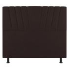 Cabeceira Cama Box Solteiro Dublin 90cm Sintético Marrom - De