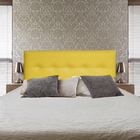 Cabeceira Cama Box Solteiro Durasi 05 Amarelo 90 X 60 Rbl
