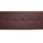 Cabeceira Cama Box Solteiro Durasi 05 Corino Marrom 90 X 120