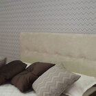 Cabeceira Cama Box Solteiro Durasi 05 Suede Amassado 90 X 60