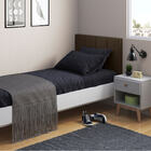 Cabeceira Cama Box Solteiro Estofada 90cm Suede Marrom - Box