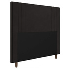 Cabeceira Cama Box Solteiro Ferrara 90cm Suede Marrom - Desk