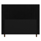 Cabeceira Cama Box Solteiro Ferrara 90cm Suede Preto - Desk D