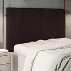Cabeceira Cama Box Solteiro Gênova 90cm Corano Marrom - Desk