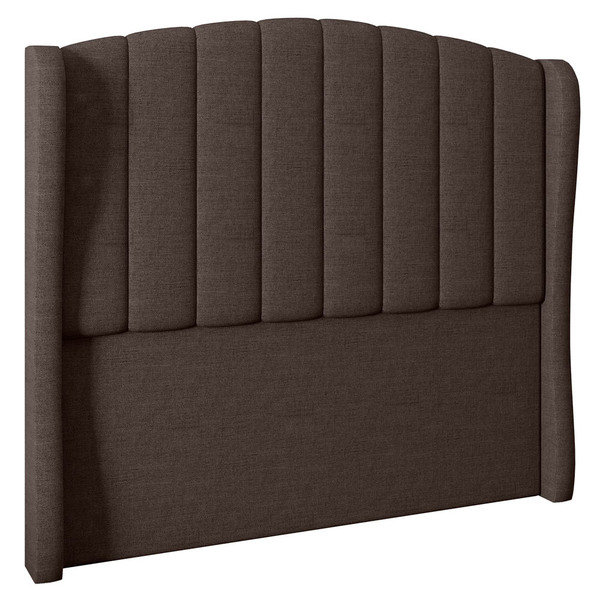 Cabeceira Cama Box Solteiro Gracia 104cm Linho Marrom - Desk