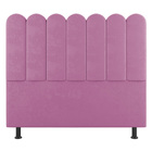 Cabeceira Cama Box Solteiro Lana 100cm Suede Rosa - Desk Desi