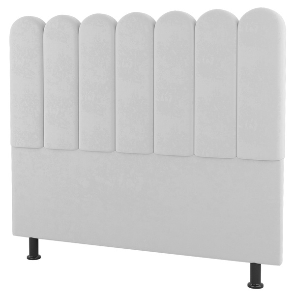 Cabeceira Cama Box Solteiro Lana 90cm Sintético Branco - Desk