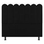 Cabeceira Cama Box Solteiro Lana 90cm Sintético Preto - Desk