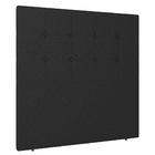 Cabeceira Cama Box Solteiro Luana 90cm Linho Preto - Desk Des