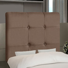 Cabeceira Cama Box Solteiro Luna 90cm Suede Marrom - Desk Des