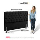 Cabeceira Cama Box Solteiro Lylla 90cm Capitonê Com Frame Sin