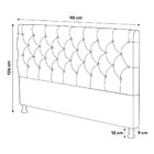 Cabeceira Cama Box Solteiro Lylla 90cm Capitonê Com Frame Sue