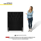 Cabeceira Cama Box Solteiro Madrid 90cm Corano Preto - Desk D