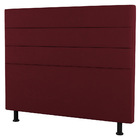 Cabeceira Cama Box Solteiro Malik 90cm Suede Bordô - Desk Des