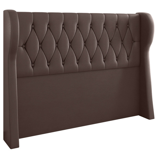 Cabeceira Cama Box Solteiro Malva 104cm Sintético Marrom - De