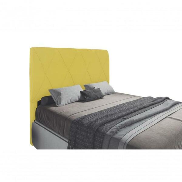 Cabeceira Cama Box Solteiro Mega 90cm Sude Amarelo