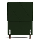 Cabeceira Cama Box Solteiro Mel 90cm Com Frame Veludo Verde -