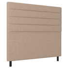 Cabeceira Cama Box Solteiro Napoli 90cm Linho Bege - Desk Des