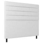 Cabeceira Cama Box Solteiro Napoli 90cm Sintético Branco - De