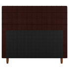 Cabeceira Cama Box Solteiro Parisis 90cm Linho Marrom - Desk