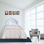 Cabeceira Cama Box Solteiro Provençal C Tachas Corino Branco