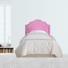 Cabeceira Cama Box Solteiro Provençal Veludo Rosê Com Tachas