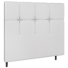 Cabeceira Cama Box Solteiro Roma 90cm Sintético Branco - Desk