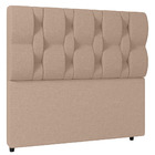 Cabeceira Cama Box Solteiro Spezia Luxo 90cm Linho Bege - Des