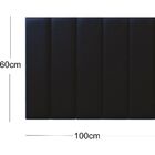 Cabeceira Cama Box Solteiro Veludo Azul Kit Com 5 Placas