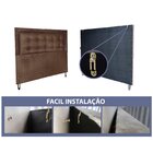Cabeceira Cama Box Solteiro Veneza Diamond 10 Suede Liso Marr