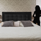 Cabeceira Cama Box Solteiro Veneza Diamond 10 Suede Liso Pret