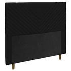 Cabeceira Cama Box Solteiro Viena 90cm Corano Preto - Desk De