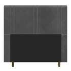 Cabeceira Cama Box Solteiro Vittória 90cm Suede Cinza - Desk