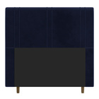 Cabeceira Cama Box Solteiro Vittória 90cm Veludo Azul Marinho