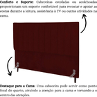 Cabeceira Cama Casal 140 Cm Carla Suede Marsala E Frame