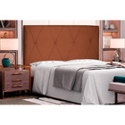 Cabeceira Cama Casal 140 Cm Score Veludo Telha - Nexta Casa