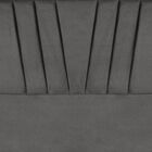 Cabeceira Cama Casal Box Estofada 140 Cm Belgica Corino Cinza