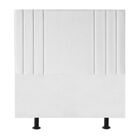 Cabeceira Cama Casal Box Estofada 140 Cm Isis Suede Branco